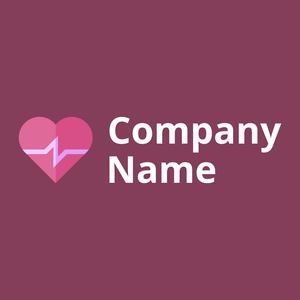 Cardio logo on a pink background - Hospital & Farmácia
