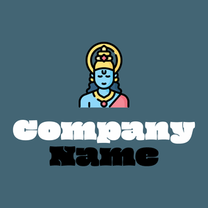 Vishnu logo on a Bismark background - Religión