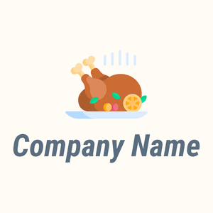 Thanksgiving logo on a Floral White background - Food & Drink