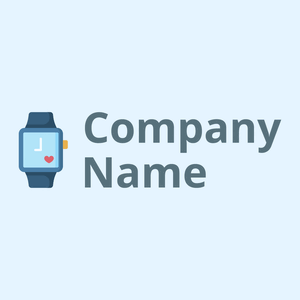 Smartwatch logo on a Alice Blue background - Computer
