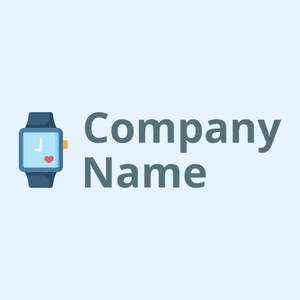 Smartwatch logo on a Alice Blue background - Computadora