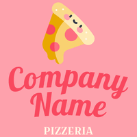 Pink pizza logo - Alimentos & Bebidas