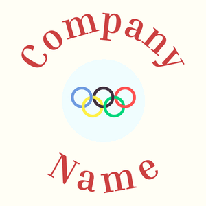Olympic games logo on a Ivory background - Abstract