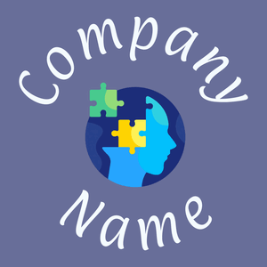 Autism logo on a Waikawa Grey background - Médicale & Pharmaceutique