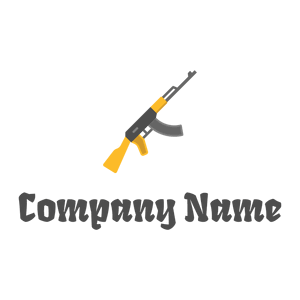 Rifle logo on a White background - Security