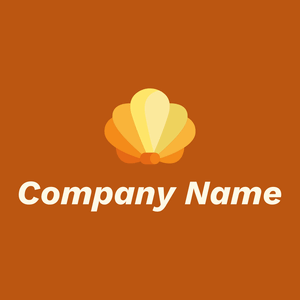 Seashell logo on a Rust background - Abstract