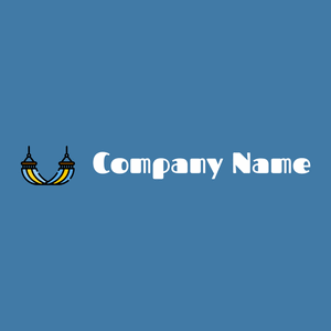 Hammock logo on a Steel Blue background - Viajes & Hoteles