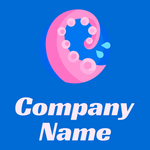 Octopus logo on a Navy Blue background - Dieren/huisdieren