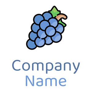 Blue Grapes on a White background - Comida & Bebida