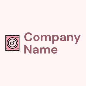 Women Condom logo on a Lavender Blush background - Medizin & Pharmazeutik