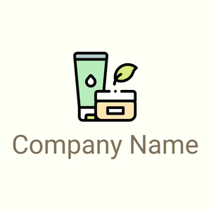 Cosmetics logo on a Ivory background - Moda & Beleza