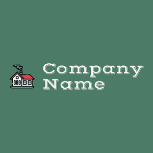 Black Chimney on a Dark Green Copper background - Muebles de casa