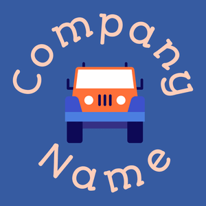 Jeep logo on a Lochmara background - Automobile & Véhicule