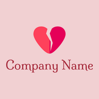Broken heart logo on a Cherub background - Computer