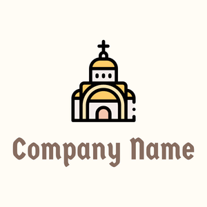 Church logo on a Floral White background - Abstract