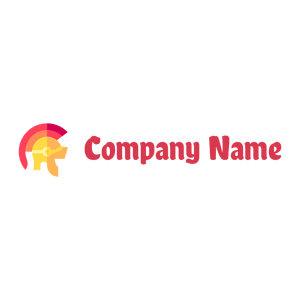 Roman helmet logo on a White background - Abstrato