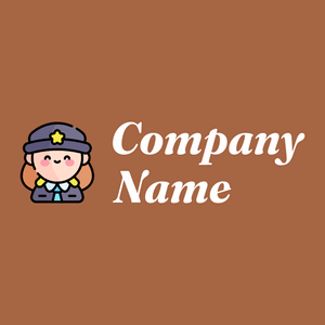 Cop logo on a Tuscany background - Seguridad