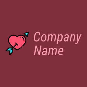 Cupid logo on a Paprika background - Rencontre