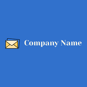 Mail inbox app logo on a Cerulean Blue background - Communicatie