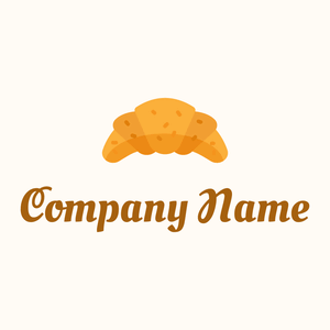 Croissant on a Floral White background - Eten & Drinken