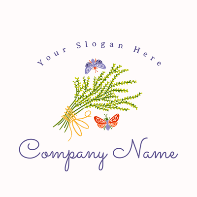 pretty plants and butterflies logo - Bloemist