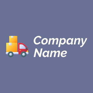 Delivery truck logo on a Waikawa Grey background - Automotive & Vehicle