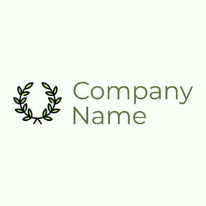 Laurel wreath logo on a pale background - Abstracto