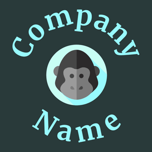 Gorilla logo on a Oxford Blue background - Tiere & Haustiere