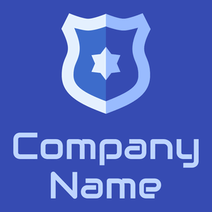 Badge on a Free Speech Blue background - Security