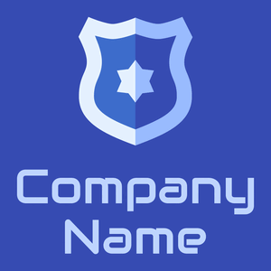 Badge on a Free Speech Blue background - Seguridad