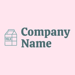 Milk logo on a Lavender Blush background - Agricultura