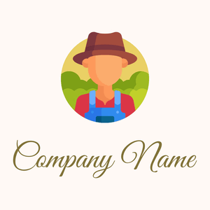 Farmer on a Seashell background - Agricultura