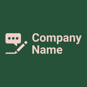 Copywriting logo on a Kaitoke Green background - Negócios & Consultoria