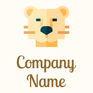 Tiger logo on a Floral White background - Animales & Animales de compañía