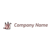 Pink Origami logo on a White background - Rencontre