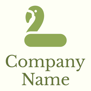 Flamingo logo on a Ivory background - Animals & Pets