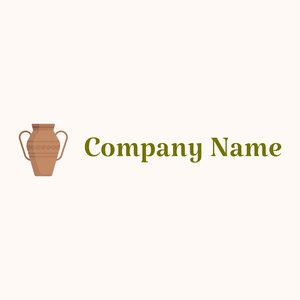 Vase logo on a Seashell background - Educación