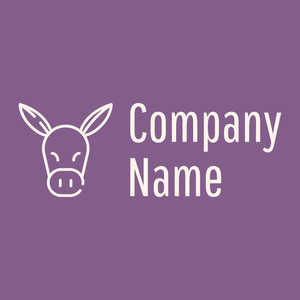Donkey logo on a Affair background - Animales & Animales de compañía