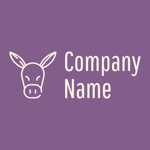 Donkey logo on a Affair background - Animais e Pets