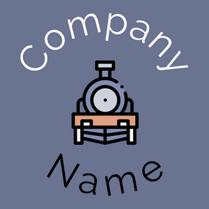 Locomotive logo on a Slate Grey background - Automobiles & Vehículos
