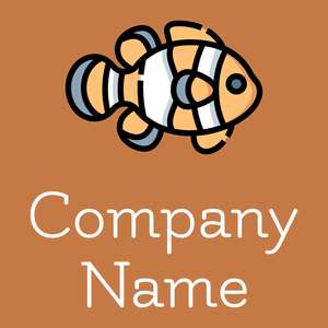 Clown fish on a Brandy Punch background - Dieren/huisdieren
