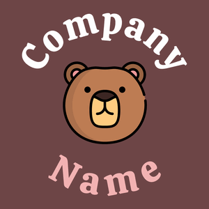 Twine Bear on a Tosca background - Abstrakt