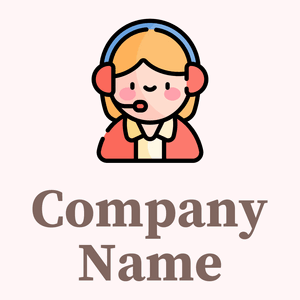 Customer service logo on a Snow background - Entreprise & Consultant