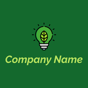 Light bulb logo on a Fun Green background - Caridade & Empresas Sem Fins Lucrativos