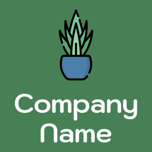 Snake plant logo on a Killarney background - Muebles de casa