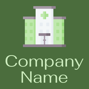 Hospital on a Fern Green background - Medisch & Farmaceutisch