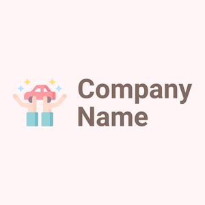 Car Rental logo on a beige background - Automobile & Véhicule