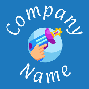 Laser gun logo on a Denim background - Medical & Farmacia