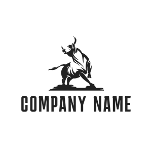 charging bull logo - Tiere & Haustiere