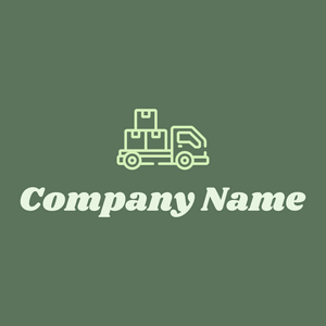 Delivery truck logo on a Finlandia background - Automotive & Vehicle